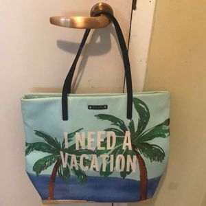 Kate spade “ need a vacation “ tote